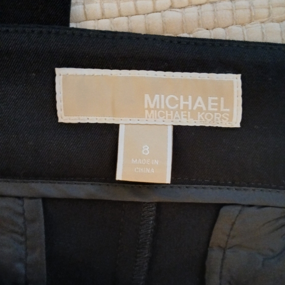 Michael kors Black Pant size 8 polyester Zipper womens used - Picture 3 of 14